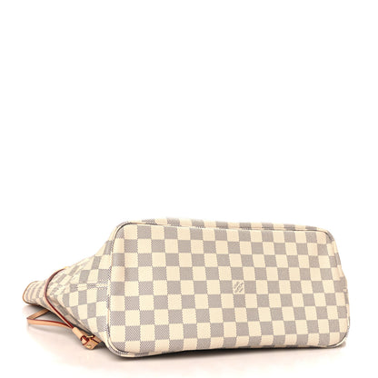 Louis Vuitton Damier Azur Neo Neverfull MM Rose Ballerine 4 of 9
