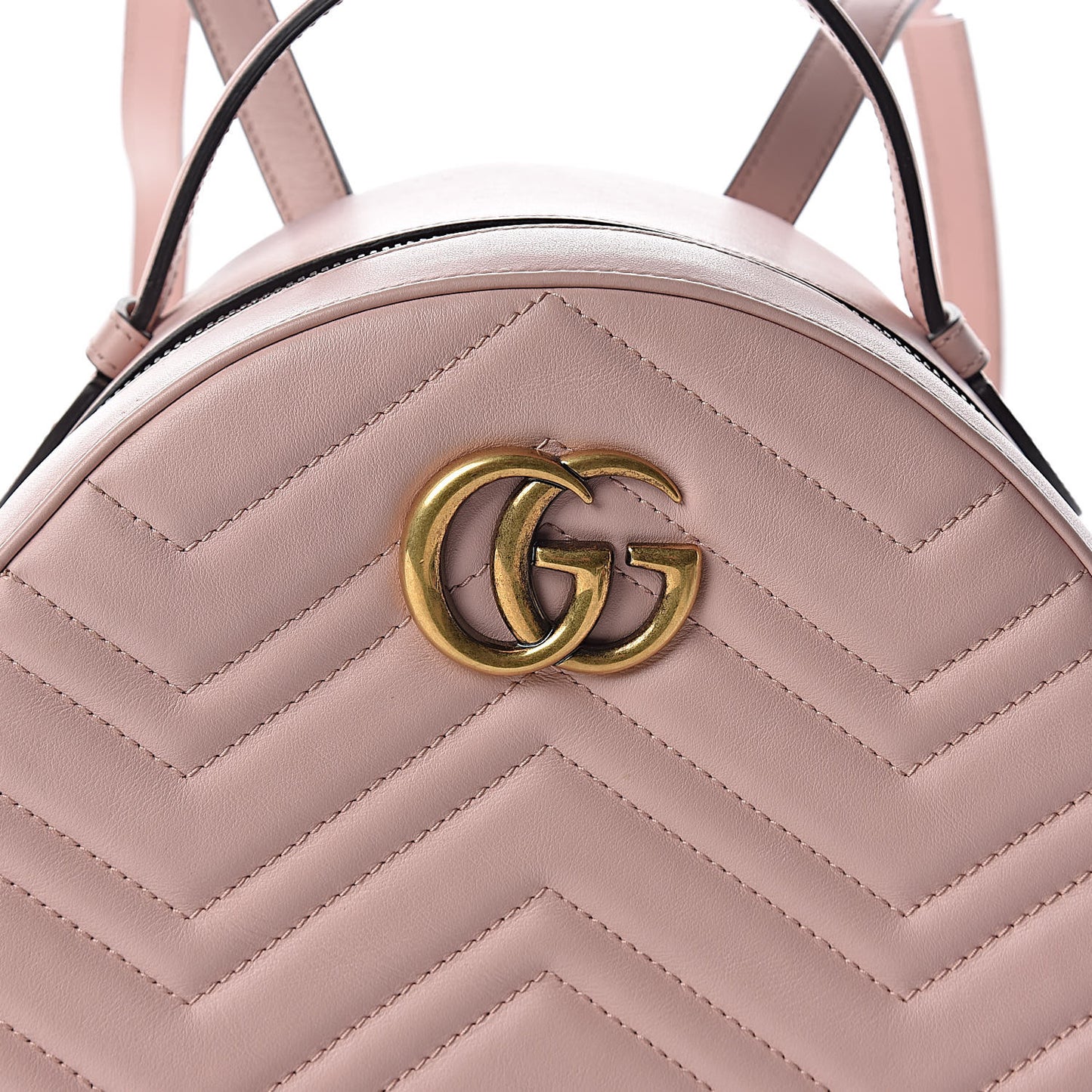 Calfskin Matelasse GG Marmont Dome Backpack Perfect Pink