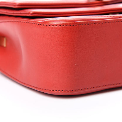 Saint Laurent Lambskin Matelasse Chevron Monogram Small Sulpice Bag Red 8 of 11