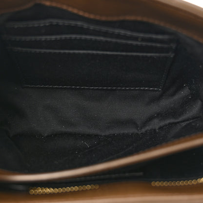 Saint Laurent Calfskin Y Quilted Monogram Toy Loulou Crossbody Bag Soil Brown 5 of 10