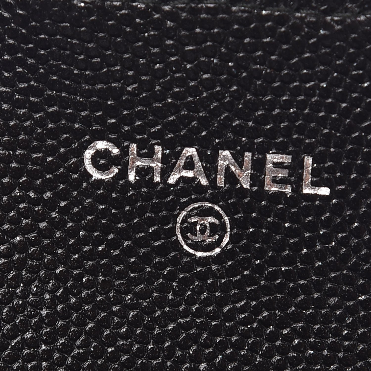 Chanel Iridescent Caviar Quilted Card Holder Black 6 of 9