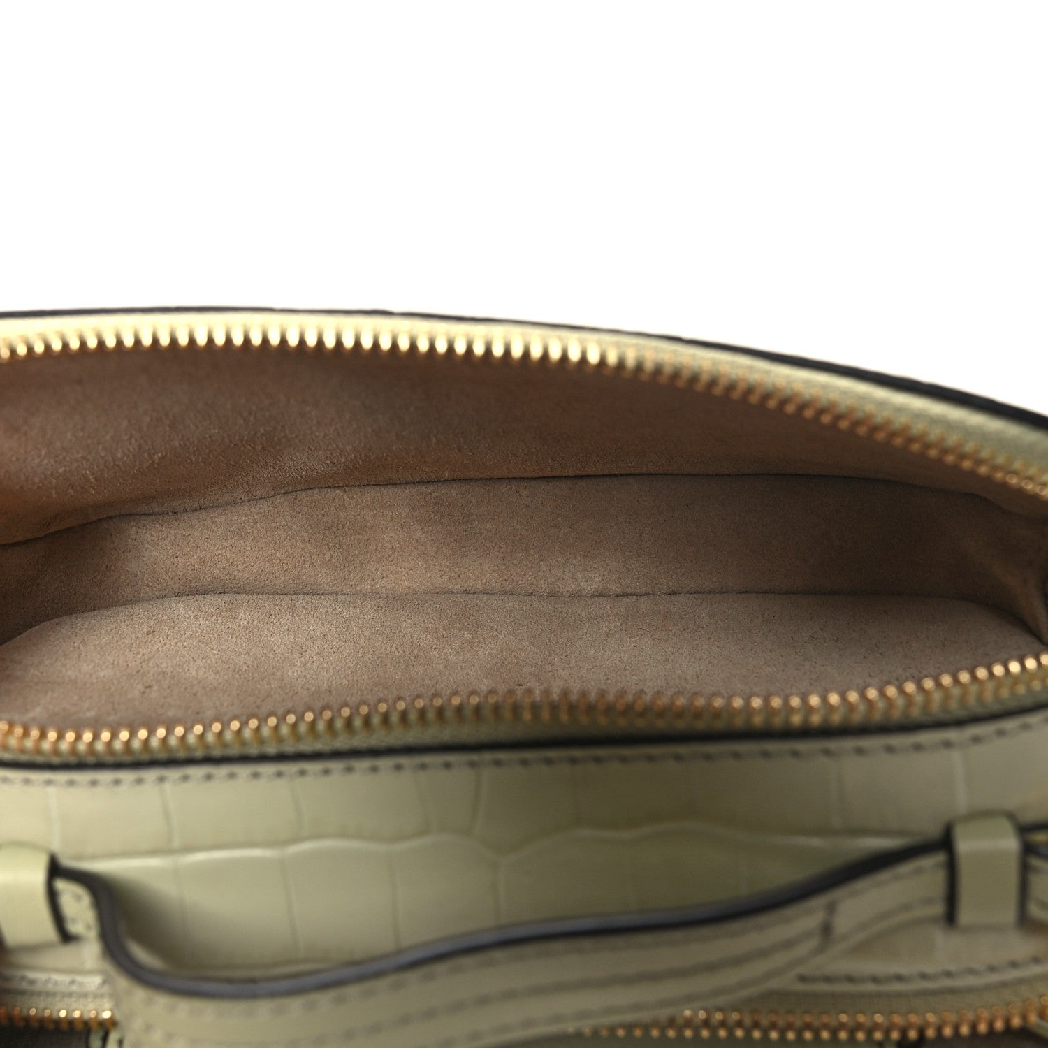 Chloe Calfskin Crocodile Embossed Mini C Vanity Bag Light Eucalyptus 6 of 10