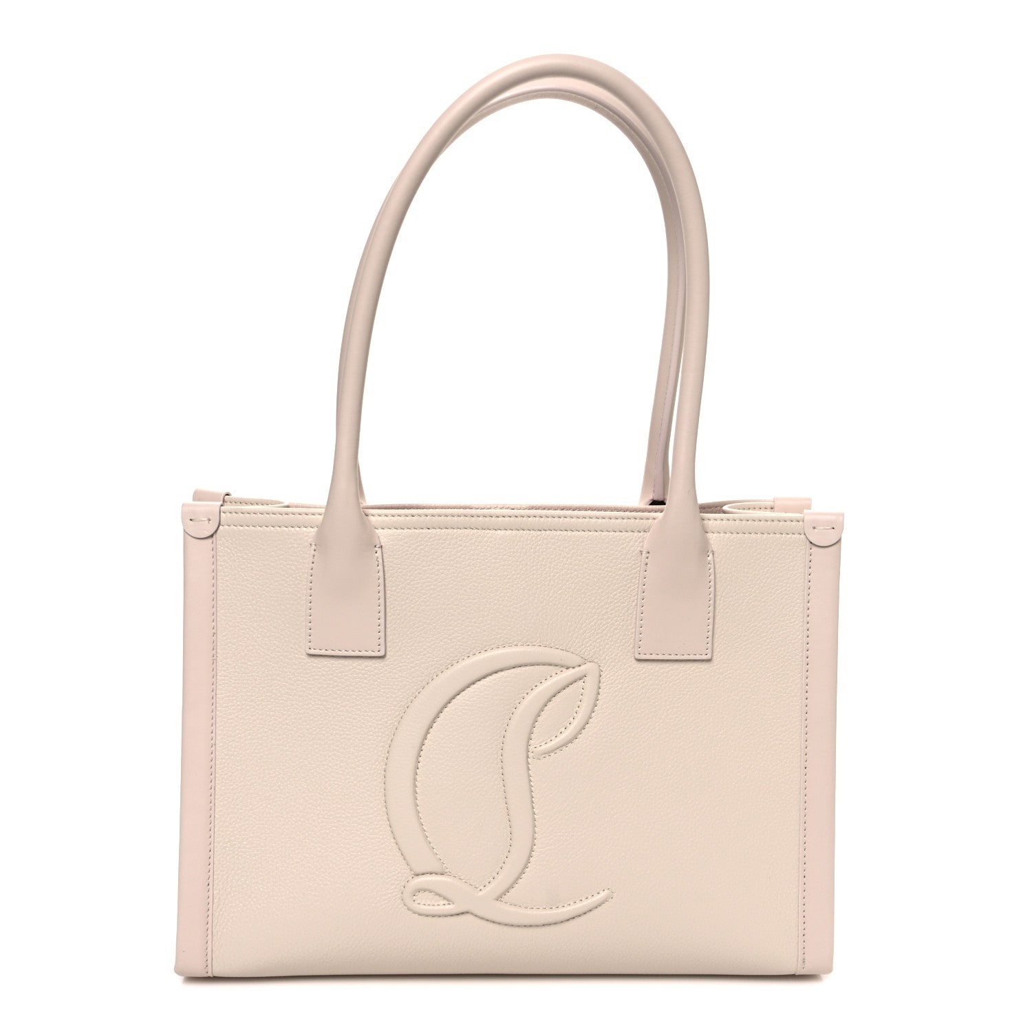 Christian Louboutin Calfskin Empire Small By My Side Tote Leche 1 of 9