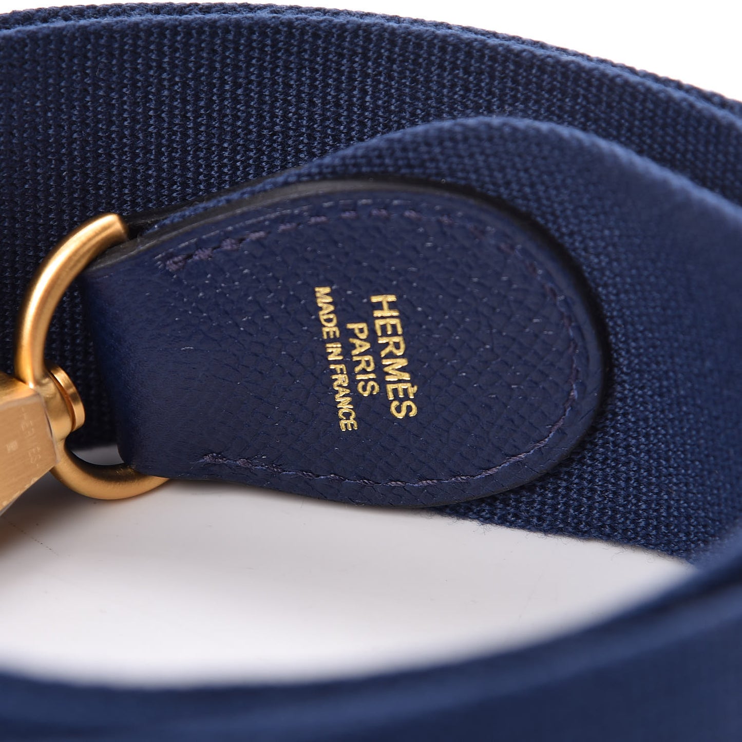 Toile Epsom 50mm Shoulder Strap Bleu Saphir