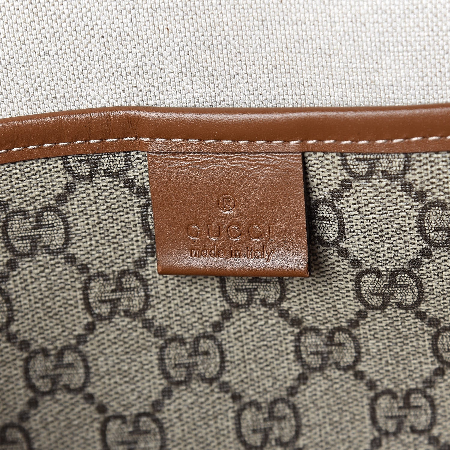 Gucci GG Plus Monogram Medium Signature Web Loop Tote Brown 6 of 9