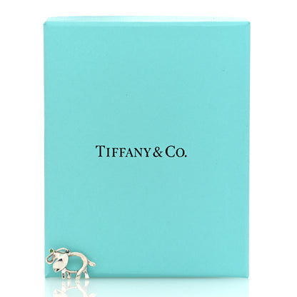 Tiffany Sterling Silver Tsavorite Save the Wild Elephant Charm 4 of 4