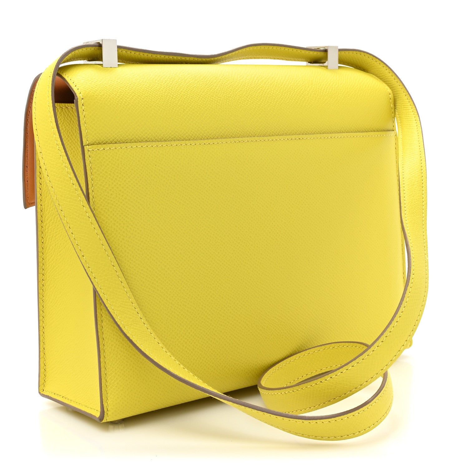 Hermes Epsom Verso Verrou 21 Lime Natural 3 of 11