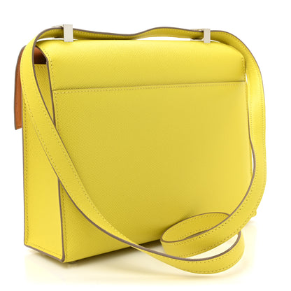 Hermes Epsom Verso Verrou 21 Lime Natural 3 of 11