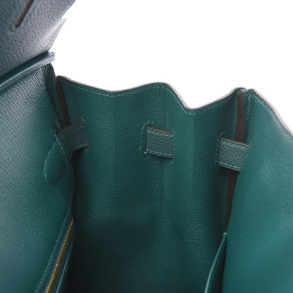 Hermes Togo Birkin 35 Malachite 28 of 33