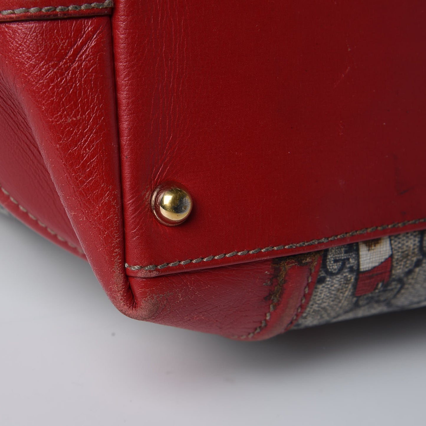 GG Supreme Monogram Boot Large Treasure Boston Tote