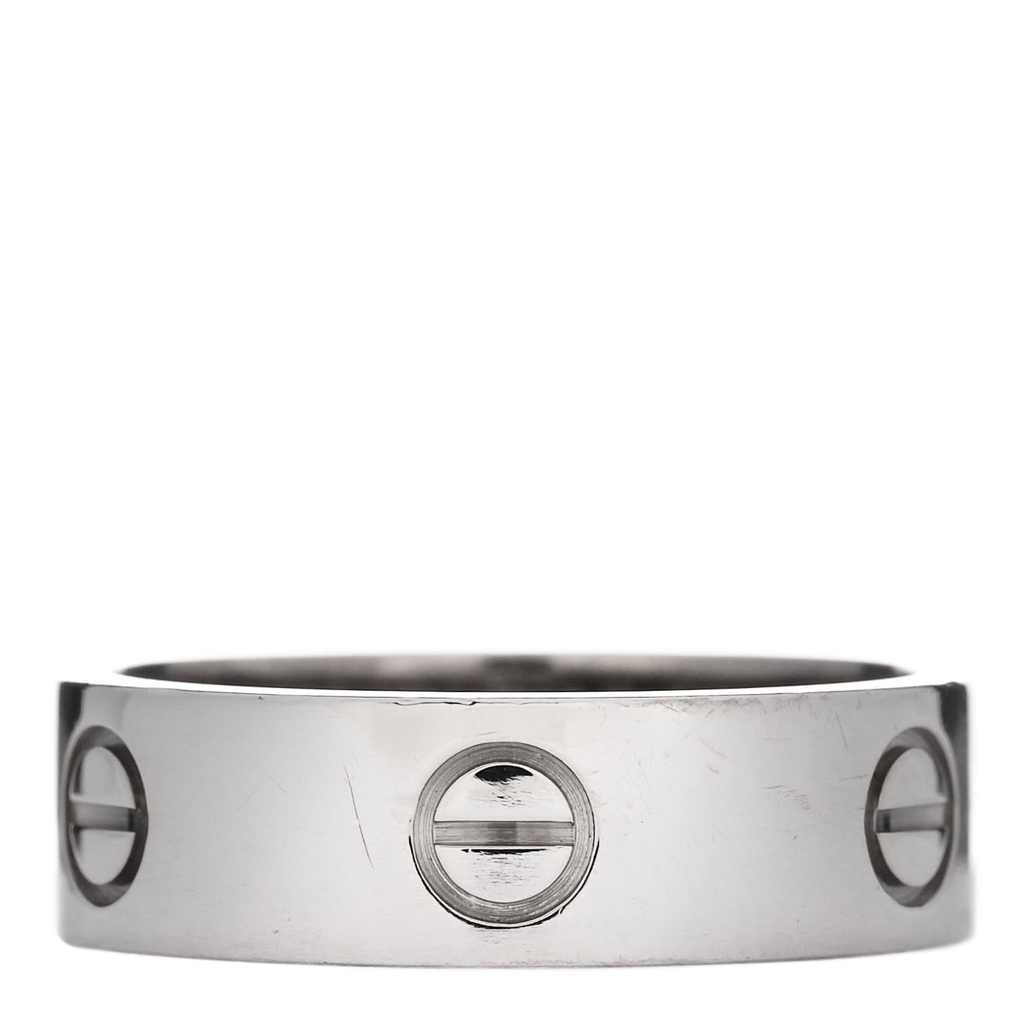 18K White Gold 6mm LOVE Ring 58 8.25