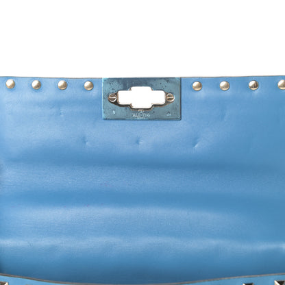 Valentino Garavani Nappa Small Rockstud Spike Shoulder Bag Bluette 12 of 12