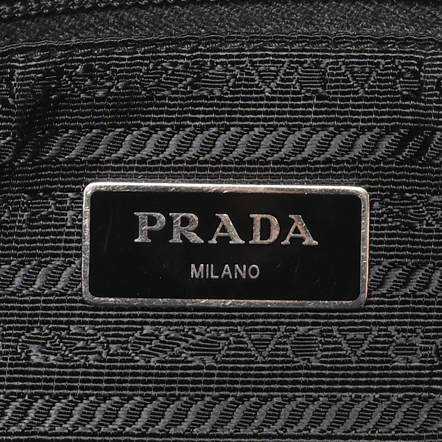 Prada Tessuto Nylon Saffiano Vela Tote Tote Black 6 of 9
