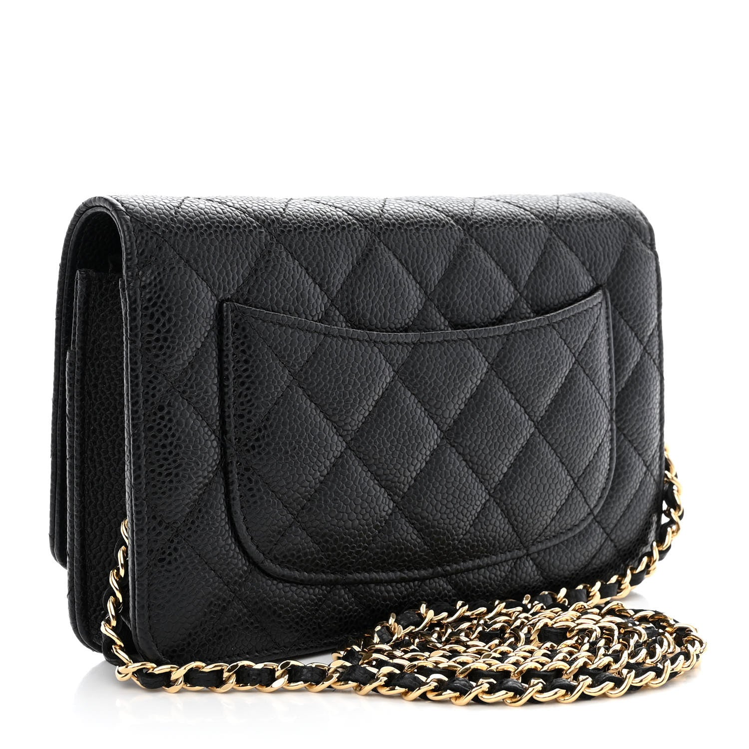 Chanel Caviar Quilted Wallet on Chain WOC Black 3 of 15