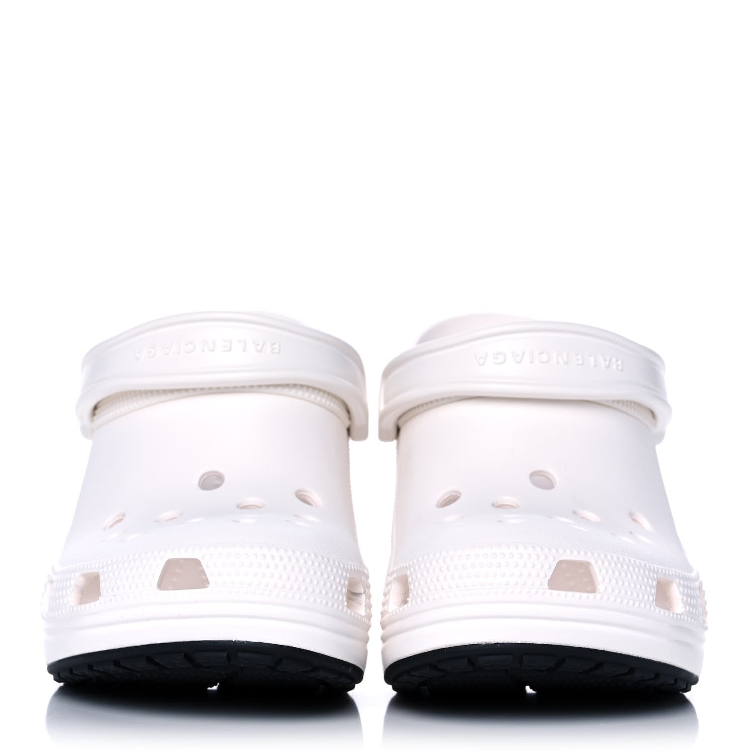 Balenciaga X CROCS Rubber Womens Madame 80 Sandals 39 White 2 of 9