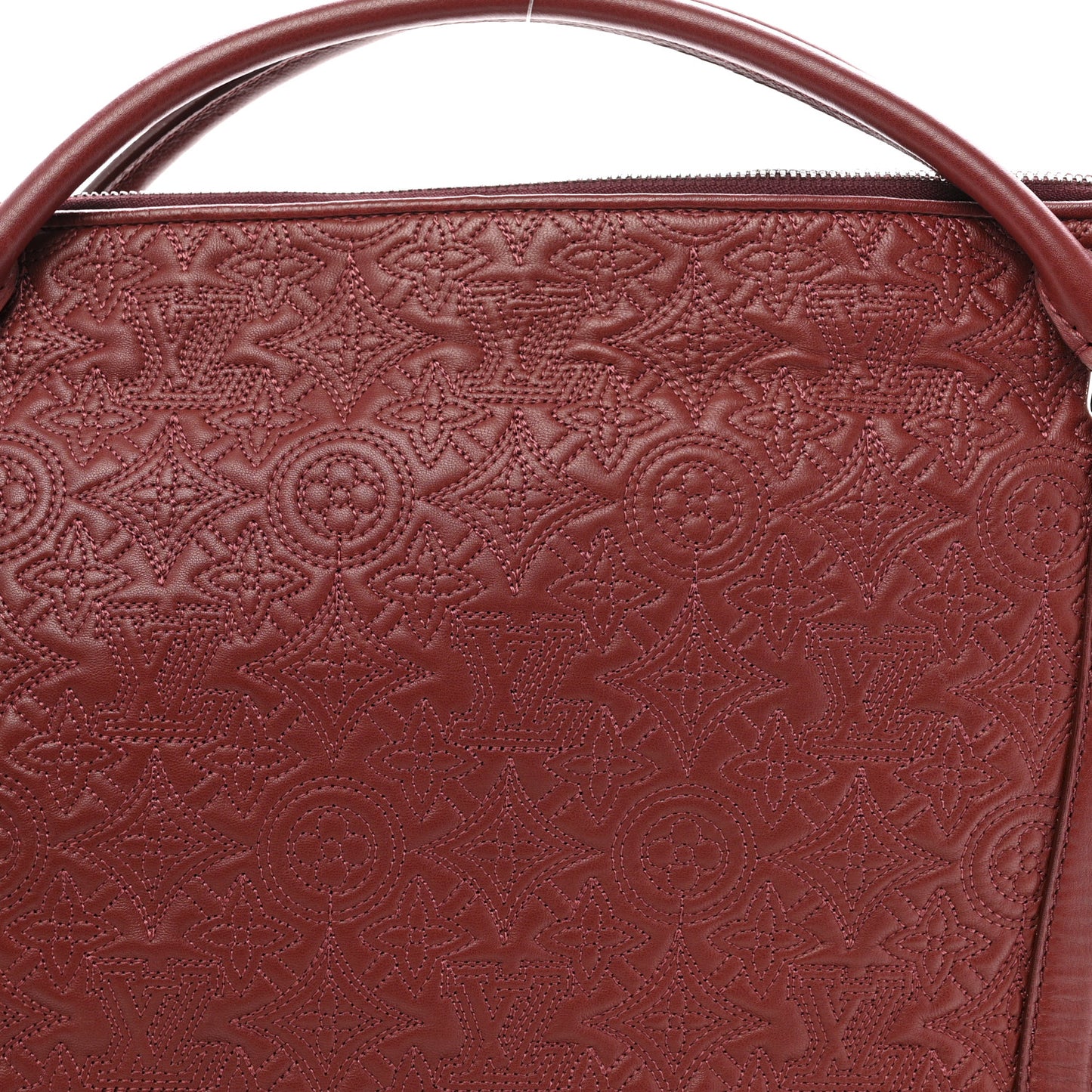 Monogram Lambskin Antheia Ixia MM Fuchsia