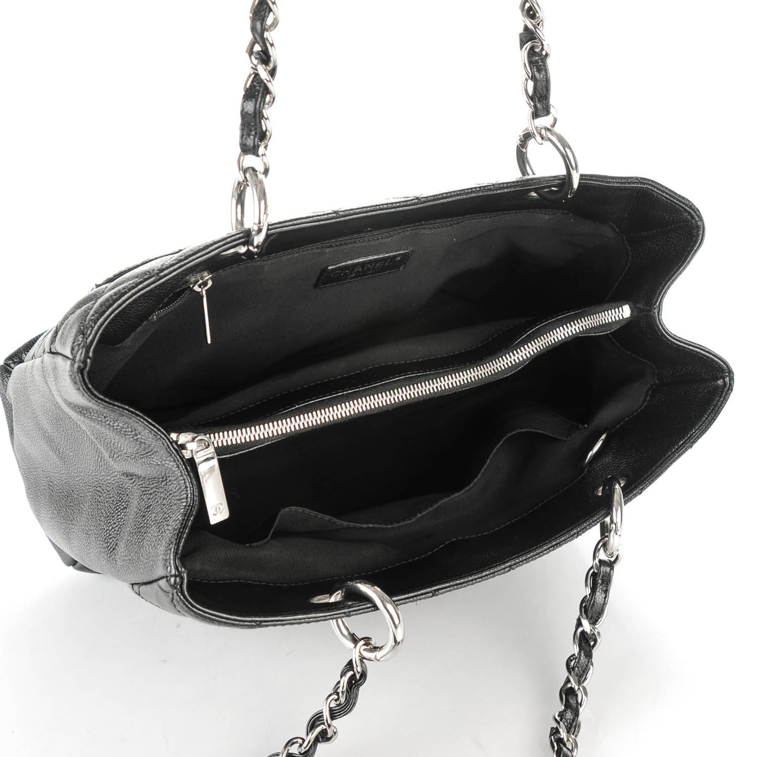 Chanel Caviar Quilted Grand Shopping Tote GST Black 5 of 7