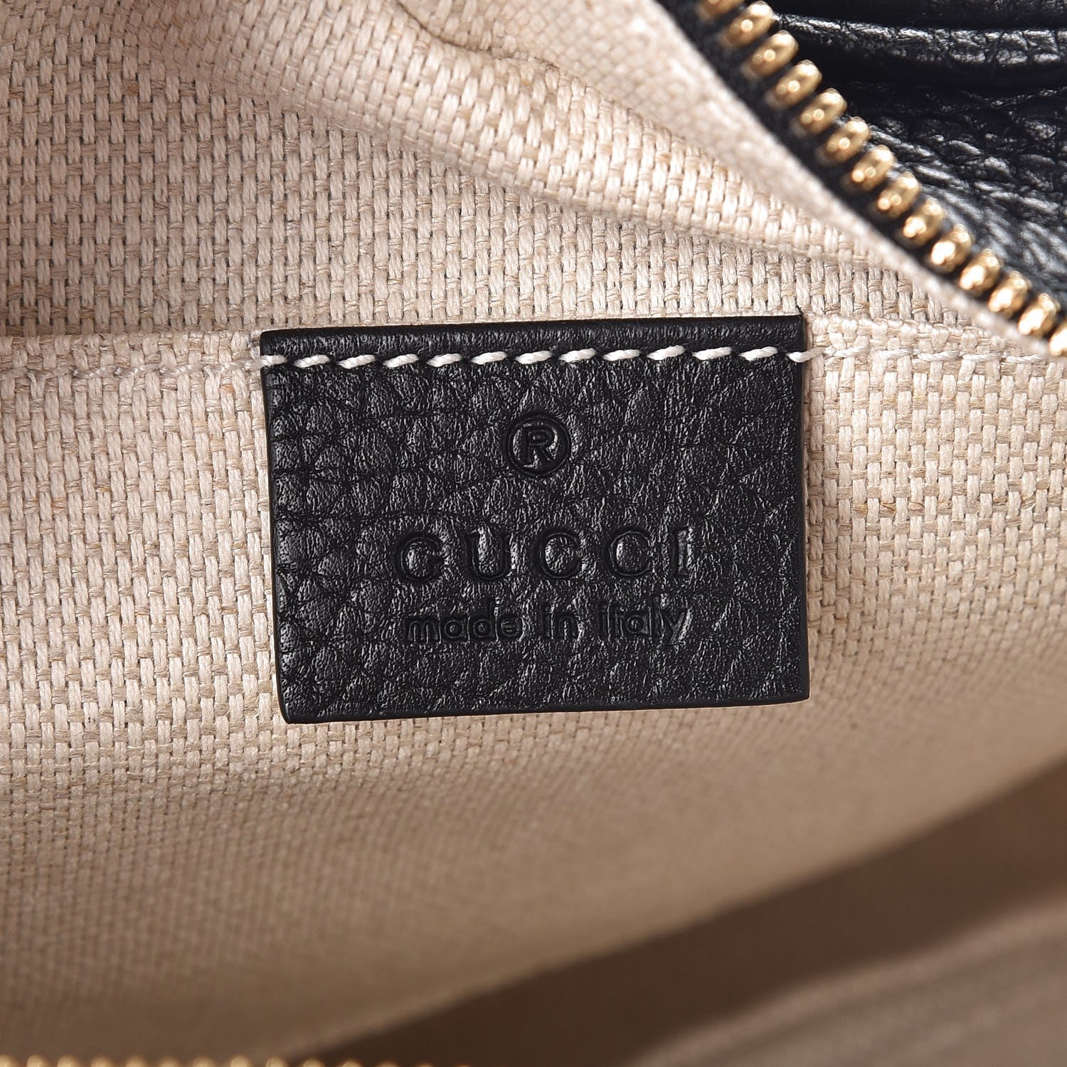 Gucci Pebbled Calfskin Small Soho Disco Bag Black 6 of 7