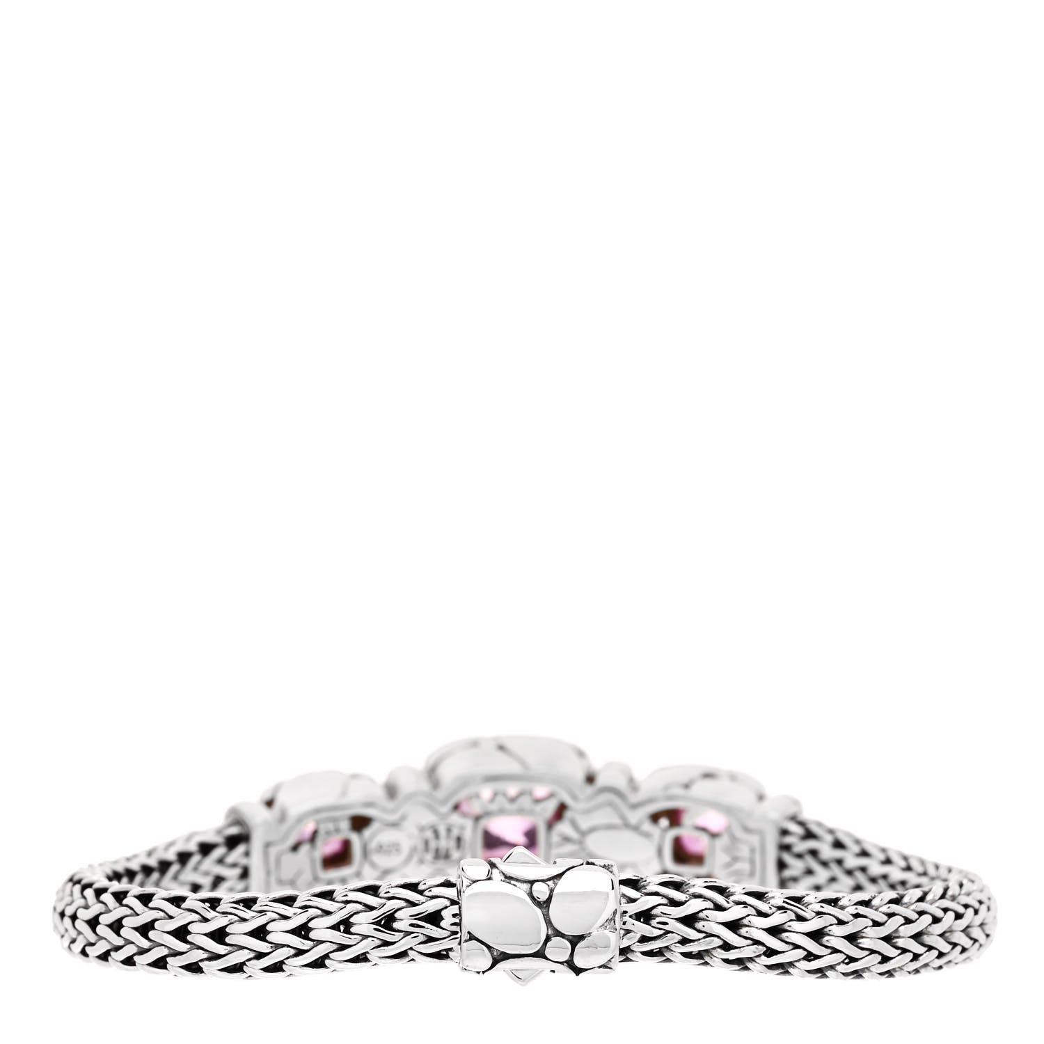 John Hardy Sterling Silver Pink Topaz Batu Kali Bracelet 2 of 4