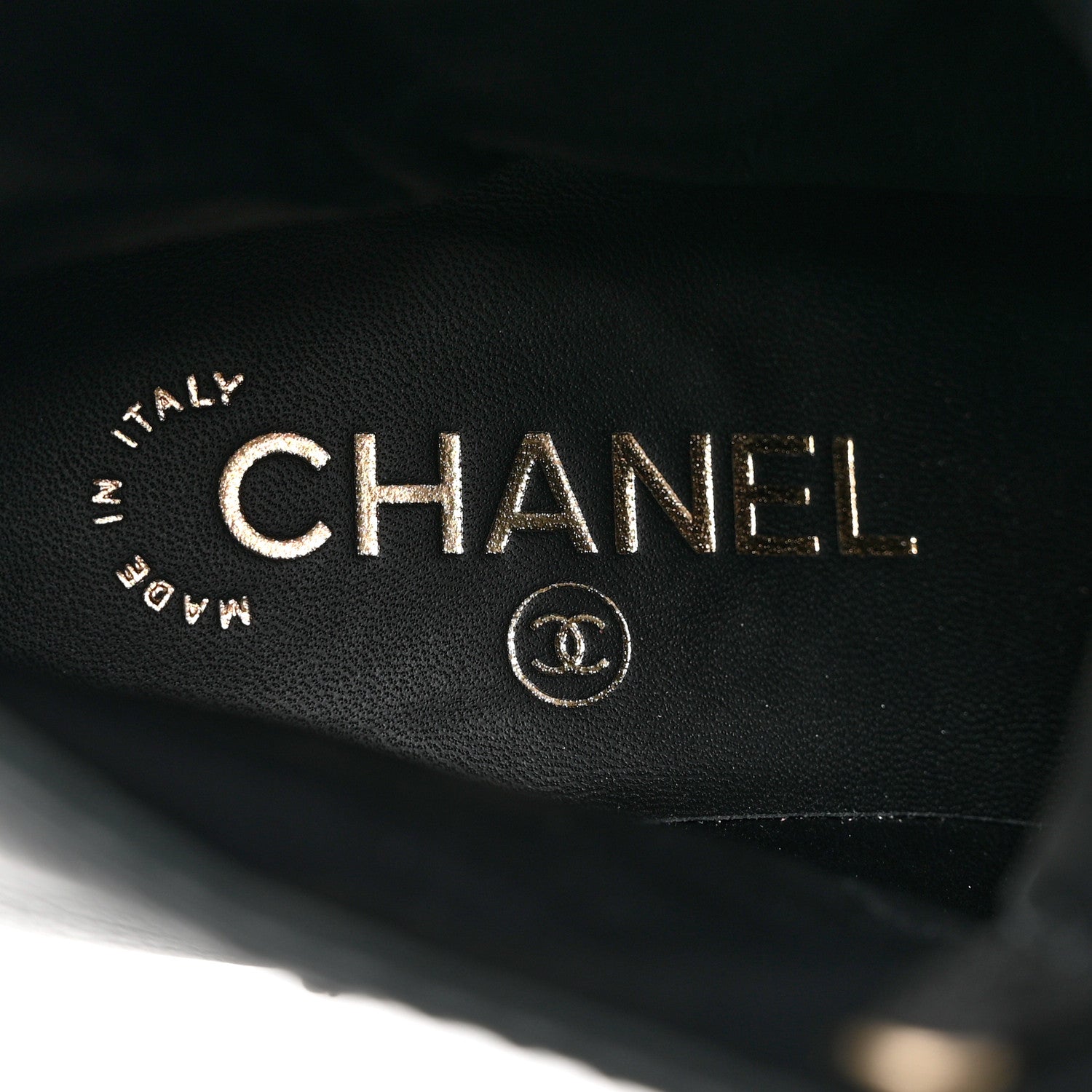 Chanel Calfskin Lace Up Combat Boots 37 Black 7 of 9