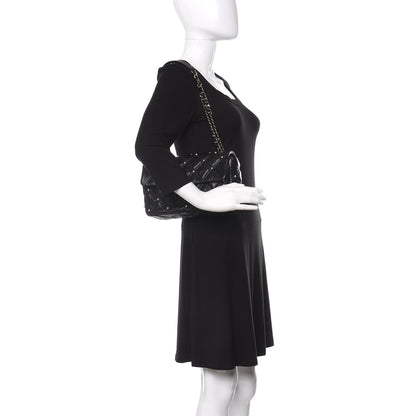 Chanel Lambskin Quilted Pearl Studded Flap Black 2 of 11