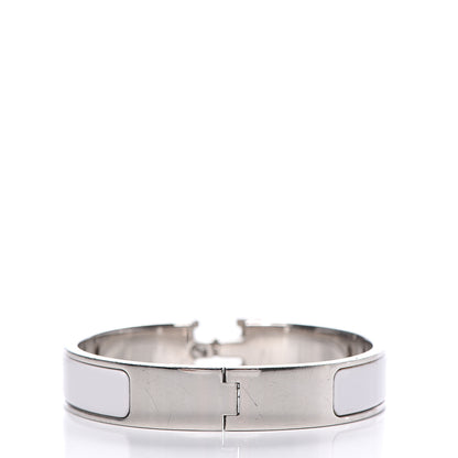 Hermes Enamel Narrow Clic Clac H Bracelet PM White 2 of 5