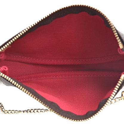 Louis Vuitton Monogram 2019 Christmas Animation Mini Courchevel Pochette Accessories Fuchsia 5 of 8