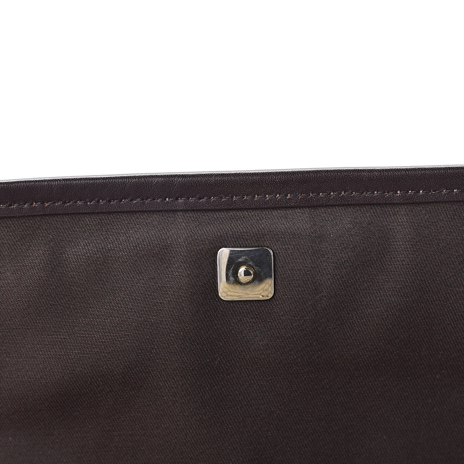 Gucci GG Supreme Monogram Selleria Calfskin Small Flap Messenger Bag Beige Ebony Cocoa Dark Chocolate 11 of 11