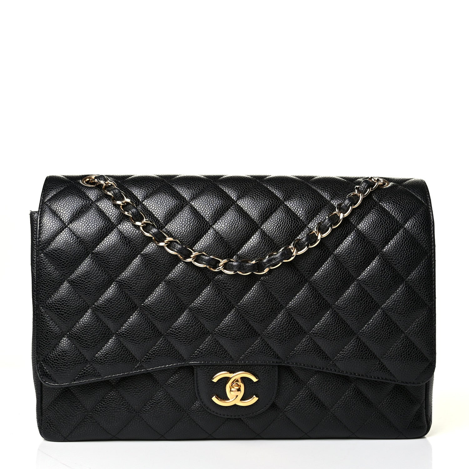 Chanel Caviar Quilted Maxi Double Flap Black 1 of 18