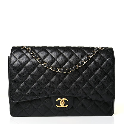 Chanel Caviar Quilted Maxi Double Flap Black 1 of 18