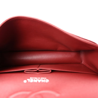 Chanel Caviar Quilted Medium Double Flap Dark Red 5 of 10