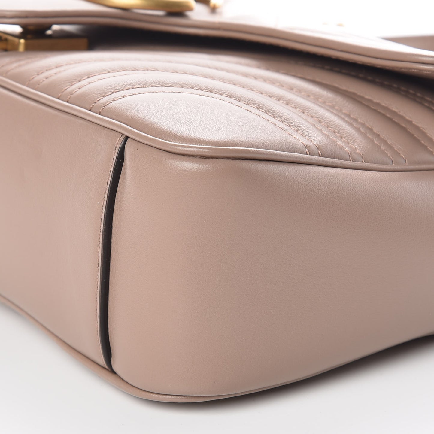 Calfskin Matelasse Small GG Marmont Shoulder Bag Porcelain Rose