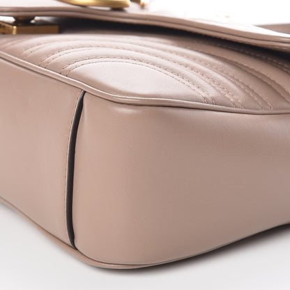 Gucci Calfskin Matelasse Small GG Marmont Shoulder Bag Porcelain Rose 6 of 10