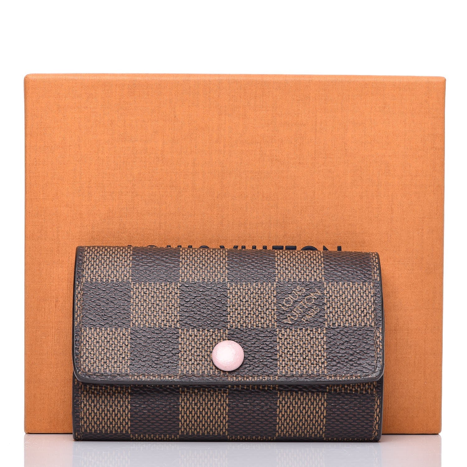 Louis Vuitton Damier Ebene Multicles 6 Key Holder Rose Ballerine 10 of 10