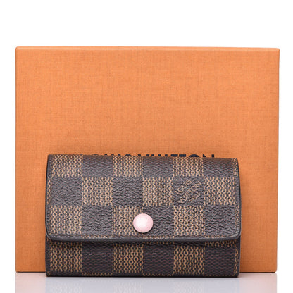 Louis Vuitton Damier Ebene Multicles 6 Key Holder Rose Ballerine 10 of 10