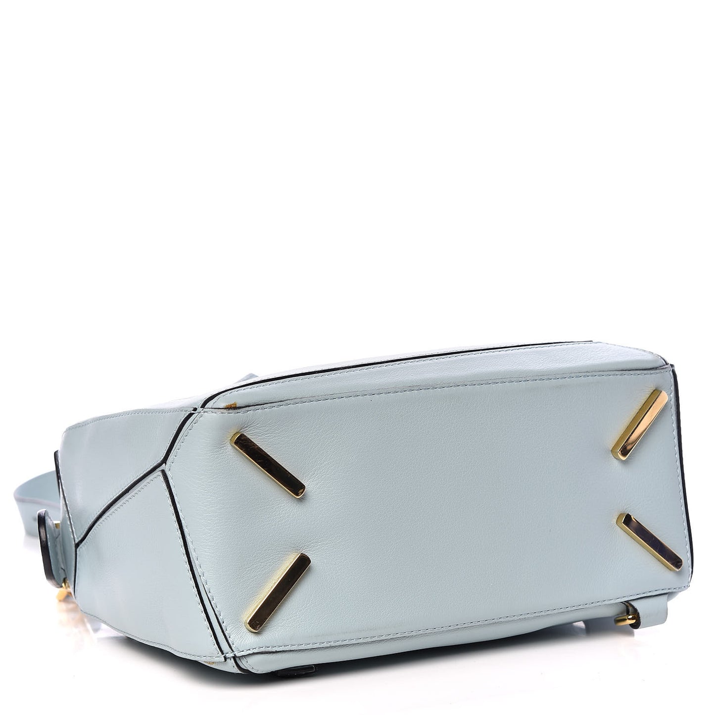 Calfskin Small Puzzle Bag Light Blue