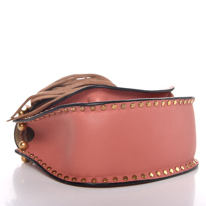 Chloe Calfskin Braided Mini Hudson Shoulder Bag Misty Rose 4 of 6