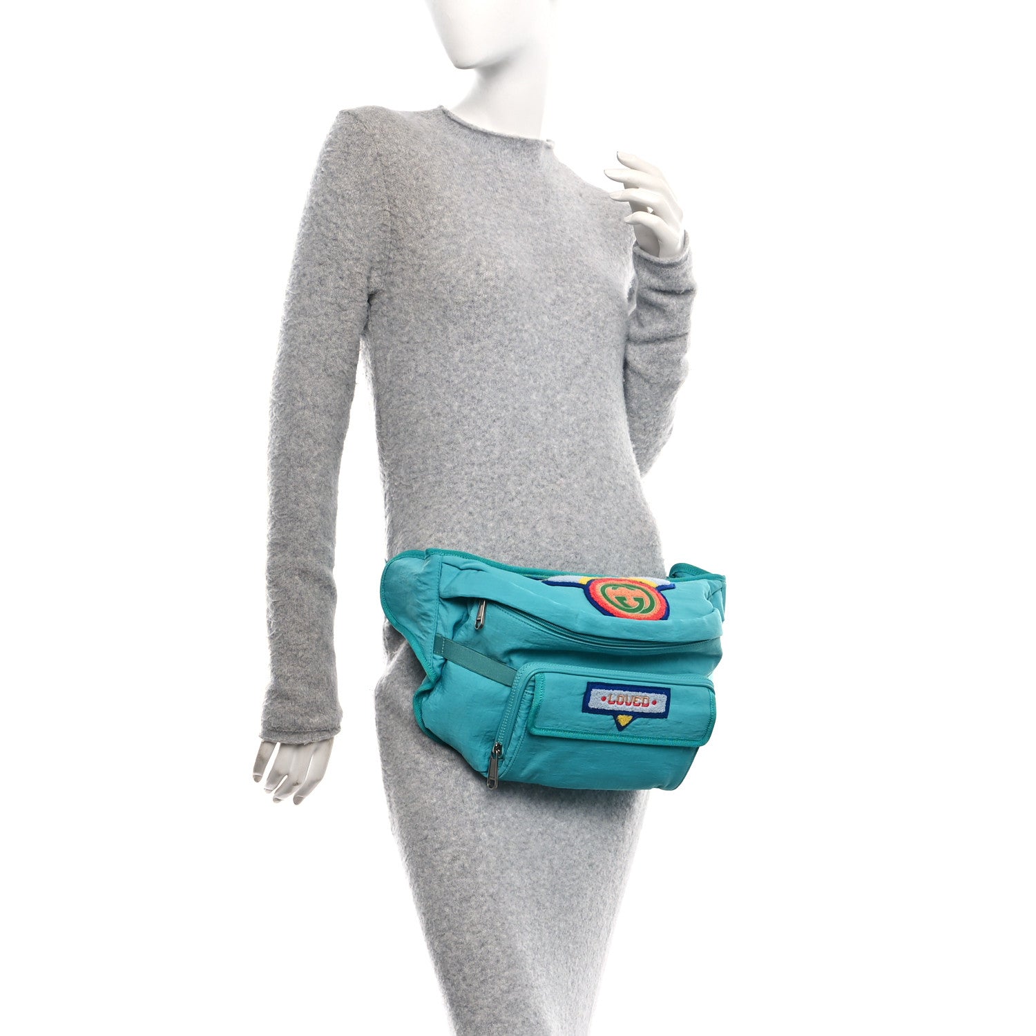 Gucci Nylon 80s Logo Patch Belt Bag Lago 2 of 10