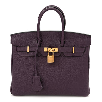 Hermes Togo Birkin 25 Cassis 1 of 11