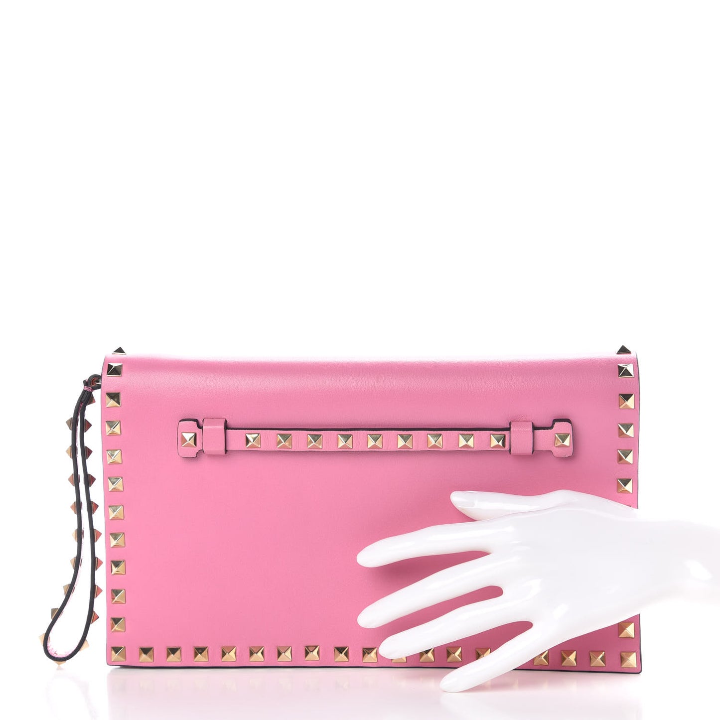 Nappa Rockstud Wristlet Clutch Ninphea