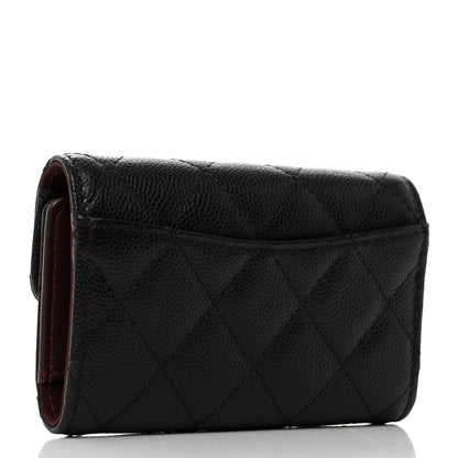 Chanel Caviar Quilted Classic 4 Key Holder Wallet Black 3 of 9