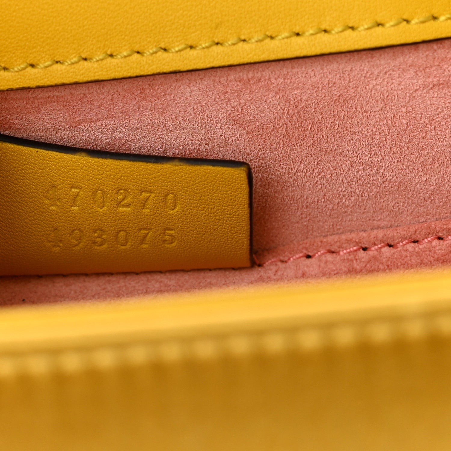 Gucci Satin Crystal Mini Sylvie Top Handle Bag Yellow 7 of 10
