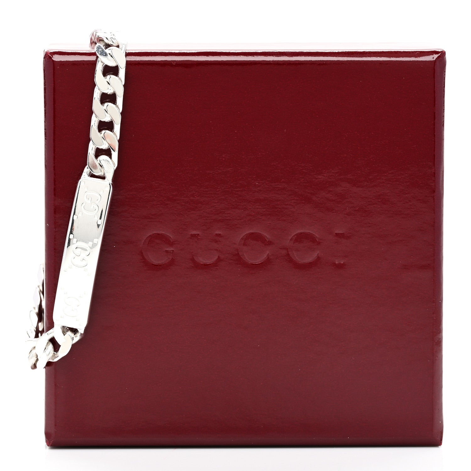 Gucci Sterling Silver GG ID Chain Bracelet 4 of 4