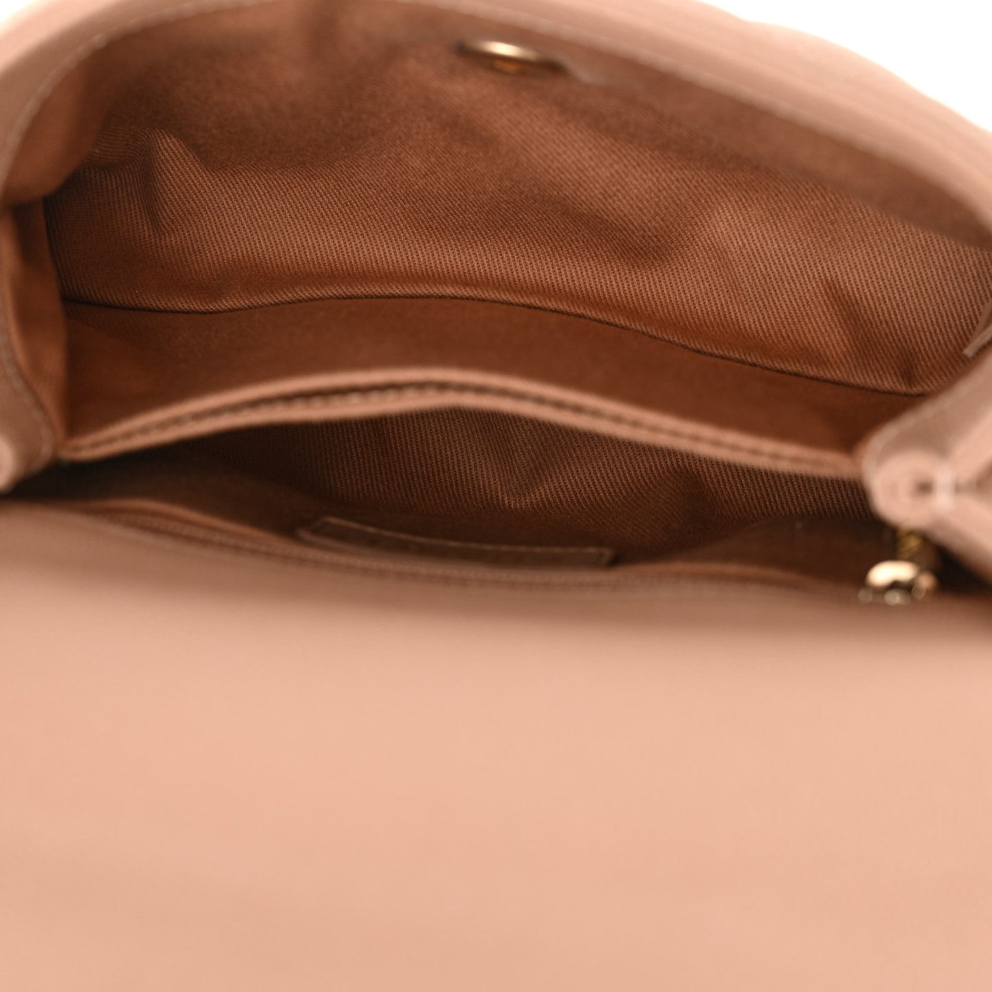 Caviar Lizard Embossed Quilted Mini Coco Handle Flap Beige