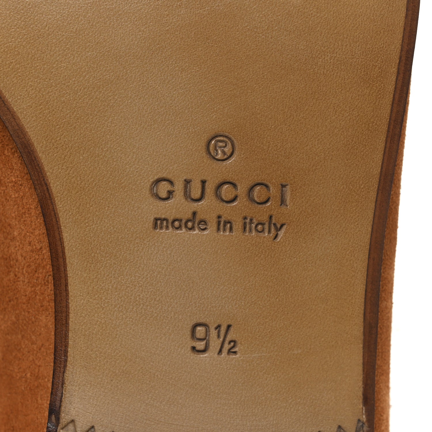 Gucci Suede Horsebit Mens Jordaan Loafers 9.5 Harness Brown 8 of 11