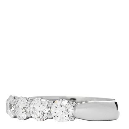 Parker & West by FASHIONPHILE Platinum Diamond 1.58ct Half Eternity Band Ring  53 6.25 3 of 9