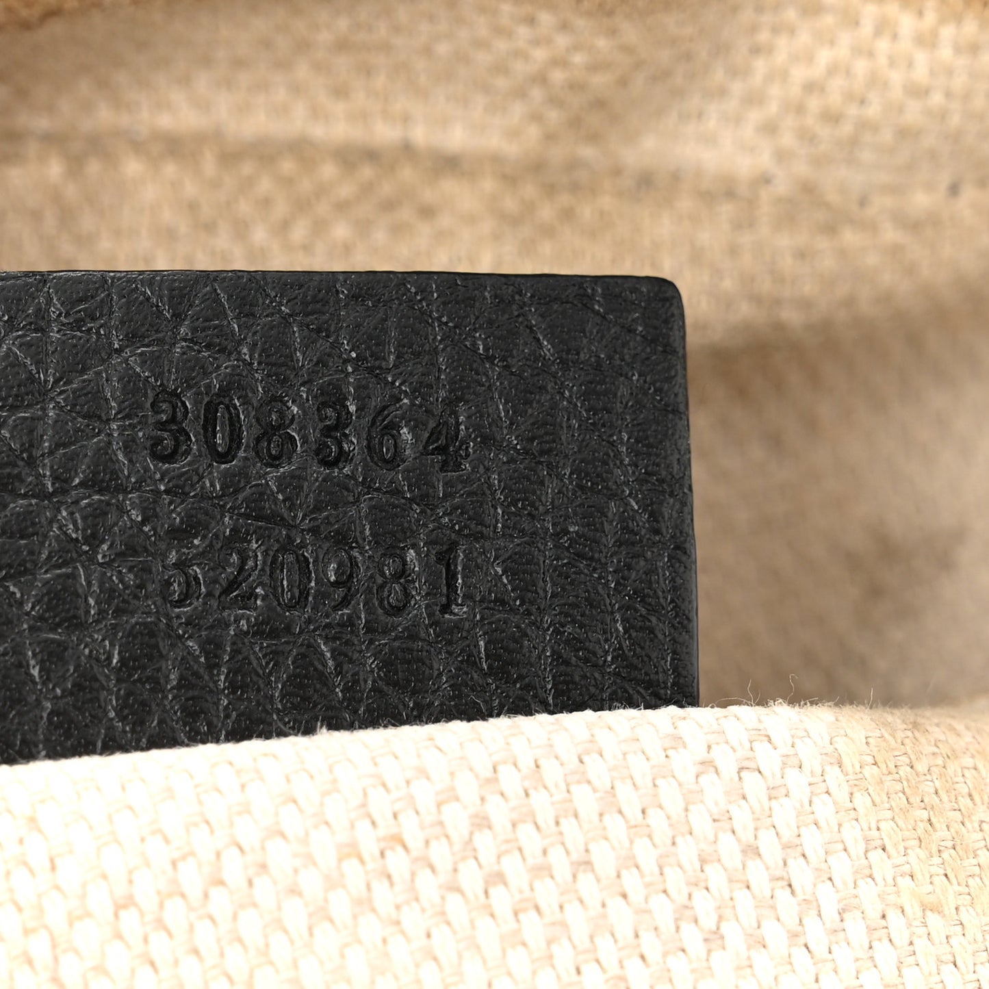 Pebbled Calfskin Small Soho Disco Bag Black