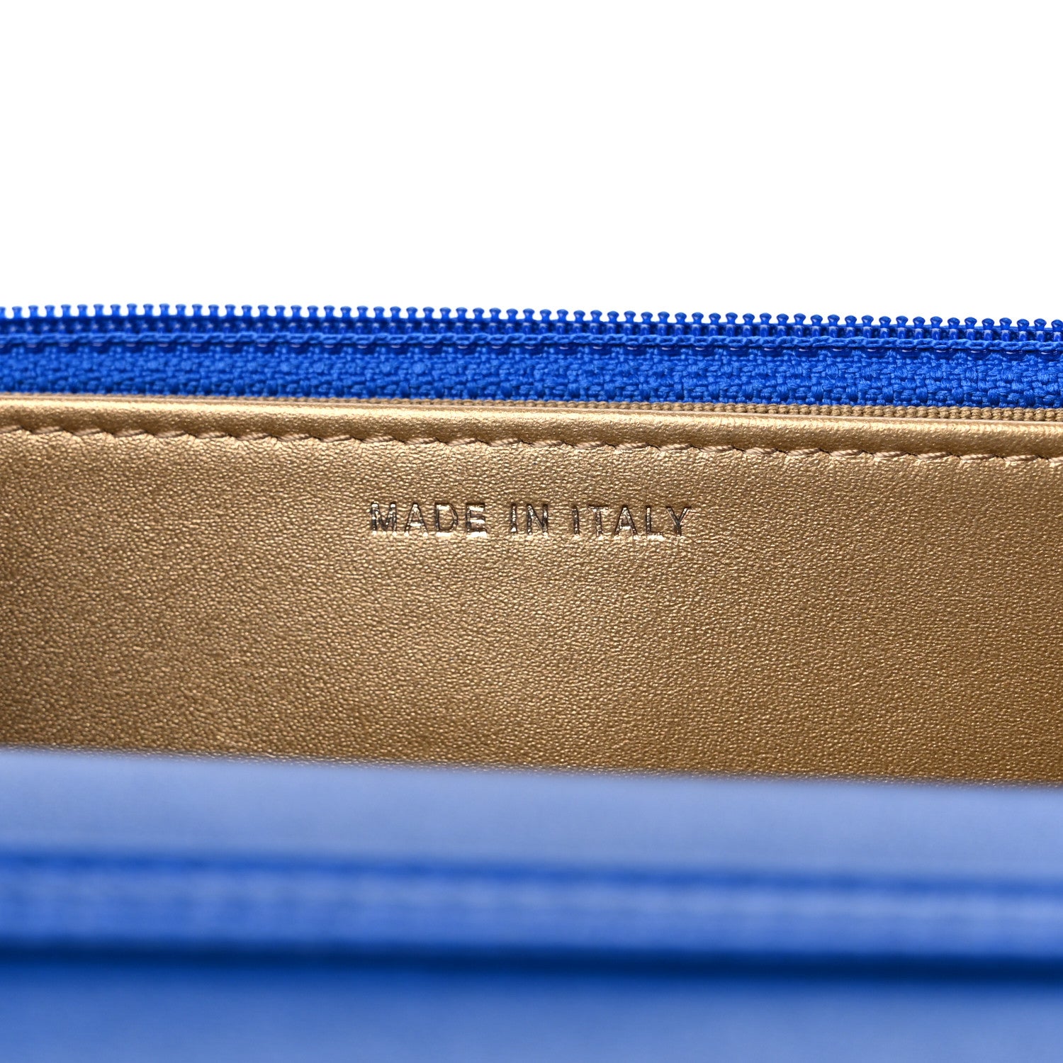 Chanel Lambskin Quilted CC Pearl Crush Wallet on Chain WOC Blue 7 of 10