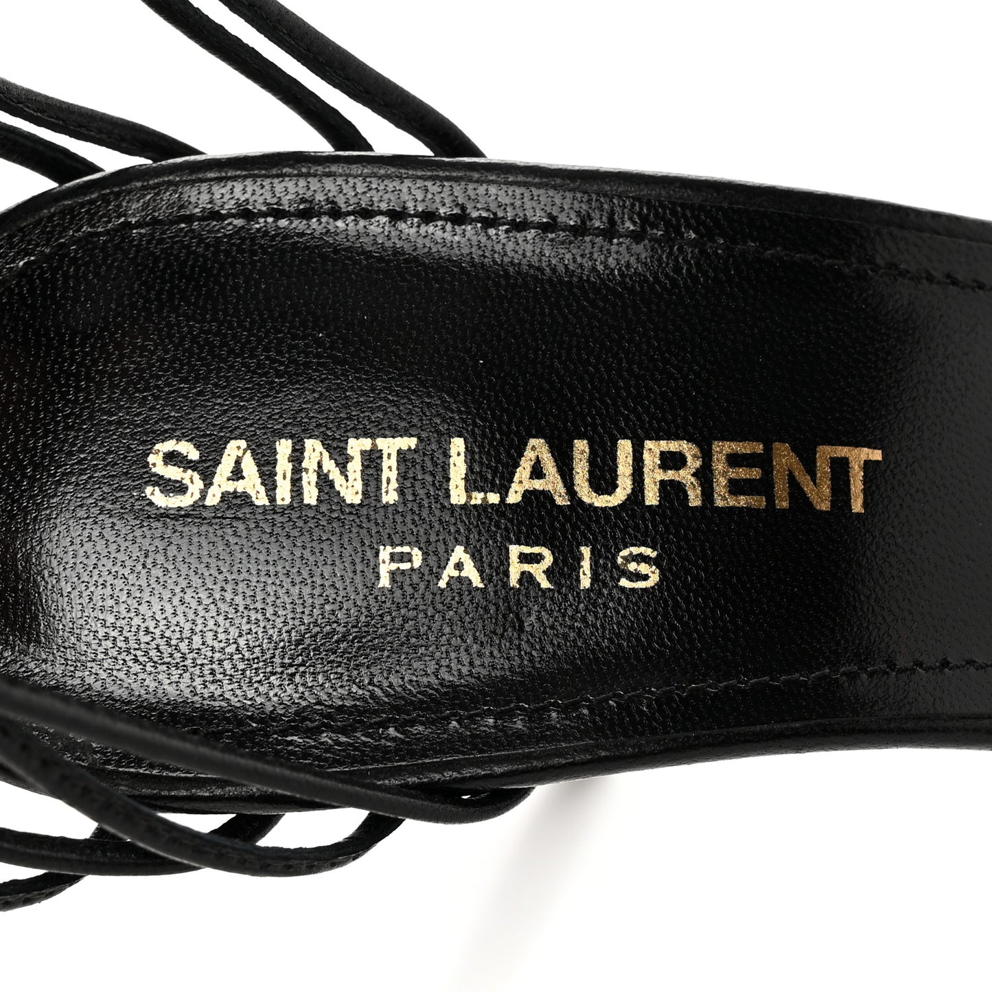 Calfskin Lexi 90 Ankle Strap Sandals 36 Black