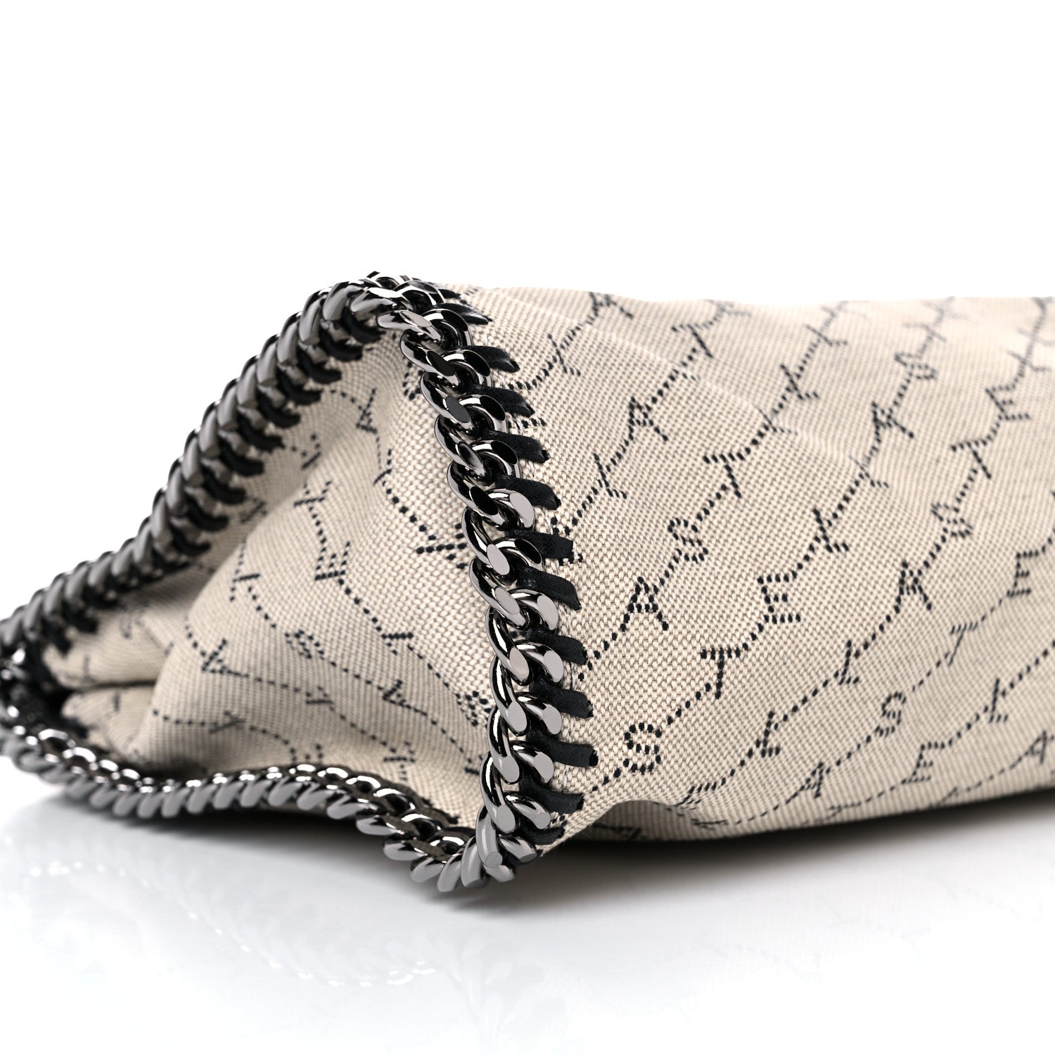 Stella McCartney Canvas Logo Mini Falabella Tote Sand 7 of 8